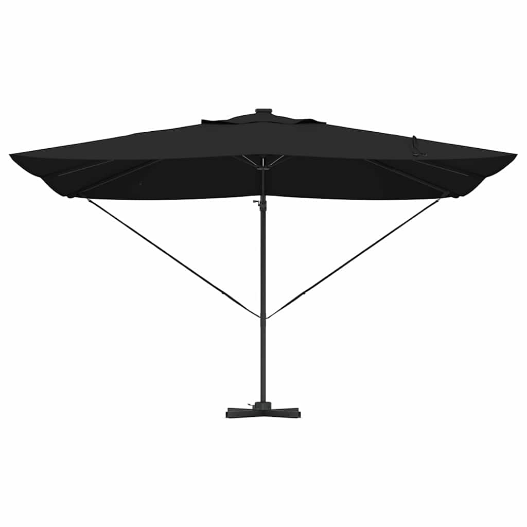 Sonnenschirm Sand 352 x 251 x 265 cm Polyester und Aluminium