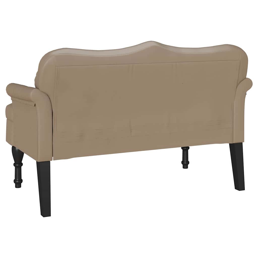 Chesterfield Bank Creme 120,5 x 65 x 75 cm Kunstleder