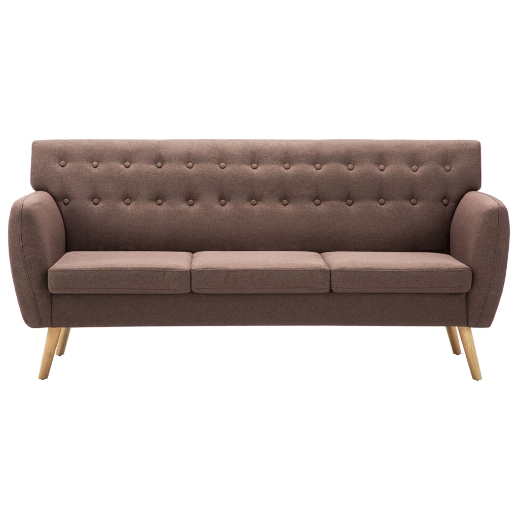 3-Sitzer-Sofa Stoff 172x70x82 cm Dunkelgrau
