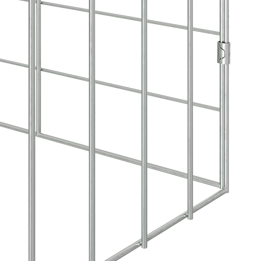 Hasenkäfig Silber 100 x 78 x 78 cm Verzinkter Stahl