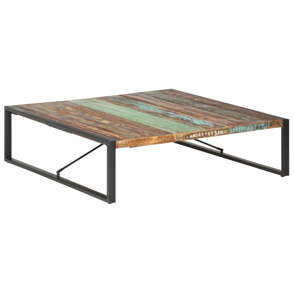 Couchtisch 140x140x40 cm Raues Mangoholz