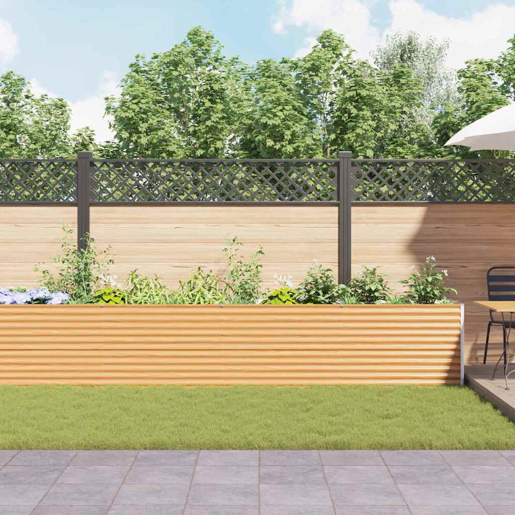 Garten-Hochbeet 100 x 50 x 36 cm Cortenstahl