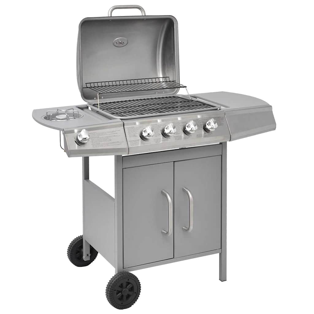 Gasgrill 4+1 Brenner Schwarz