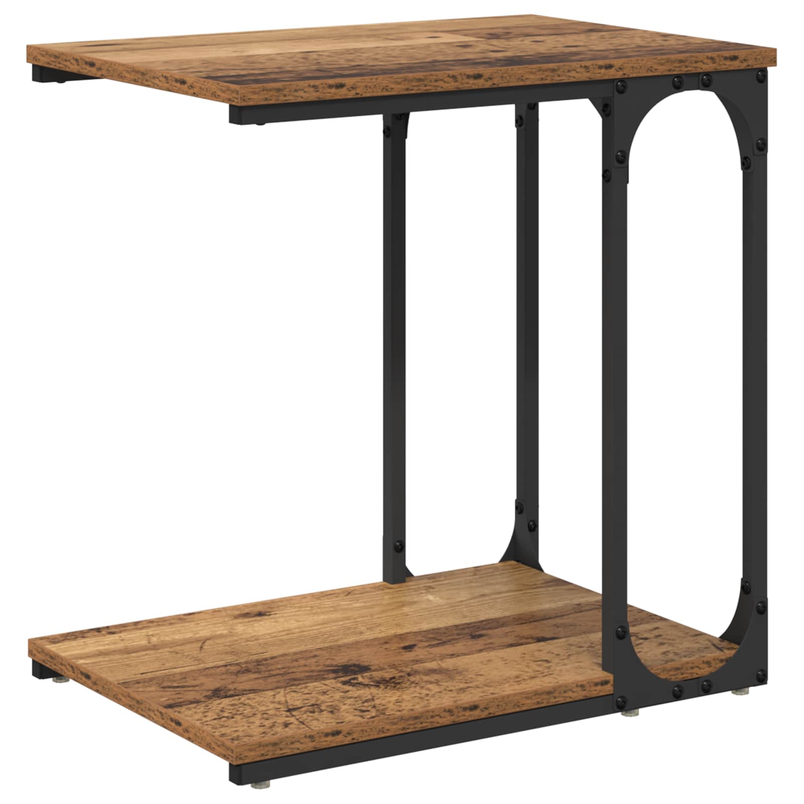 Beistelltisch Schwarz 50x35x52 cm Holzwerkstoff