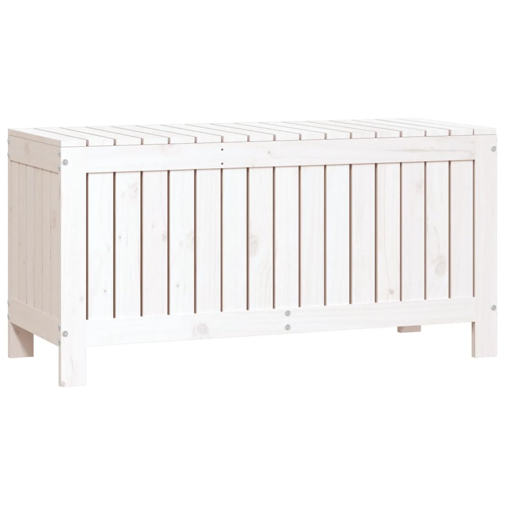 Gartentruhe Grau 76x42,5x54 cm Massivholz Kiefer