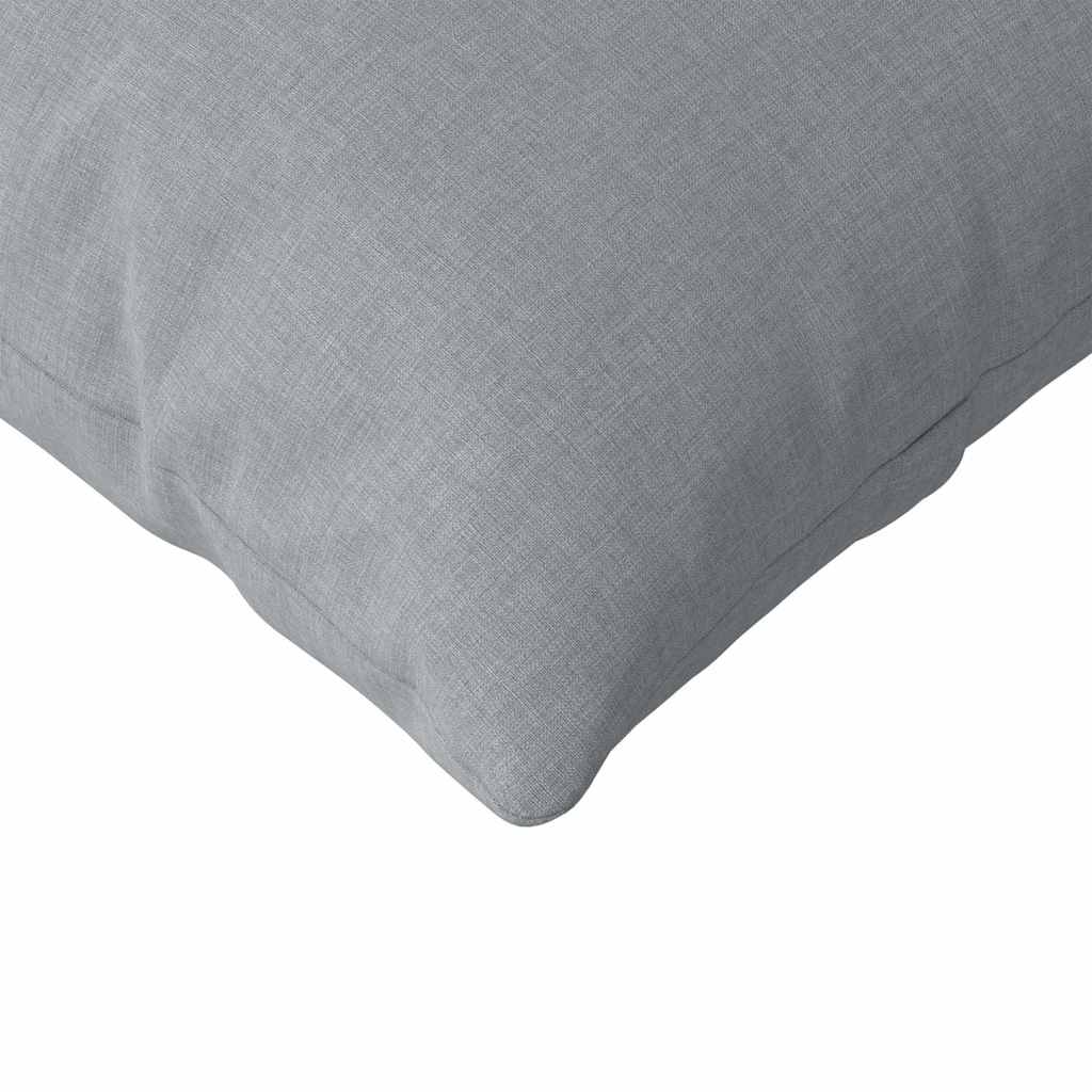 Sofakissen 2 pcs Hellgrau 50 x 30 cm Stoff