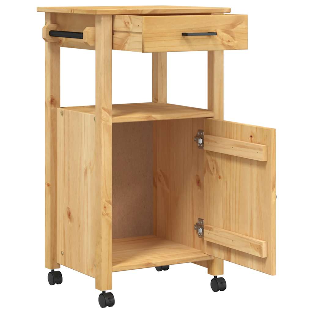 Küchenwagen MONZA 48x40x88,5 cm Massivholz Kiefer