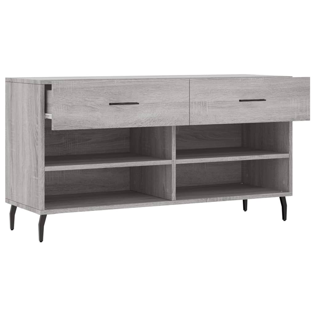Schuhbank Weiß 102x35x55 cm Holzwerkstoff