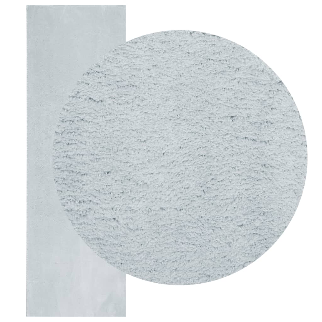 Teppich HUARTE Kurzflor Weich und Waschbar Anthrazit 60x110 cm