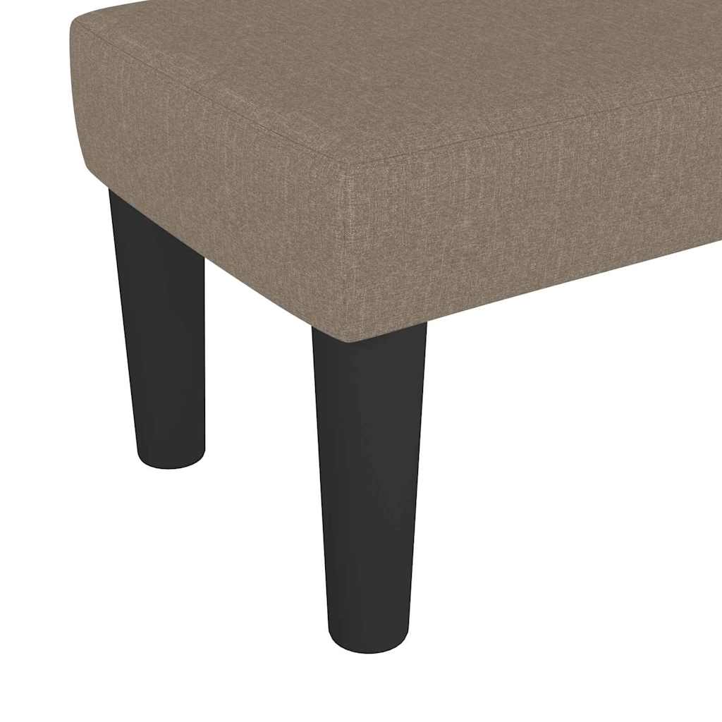 Sitzbank Hellgrau 70x30x30 cm Stoff