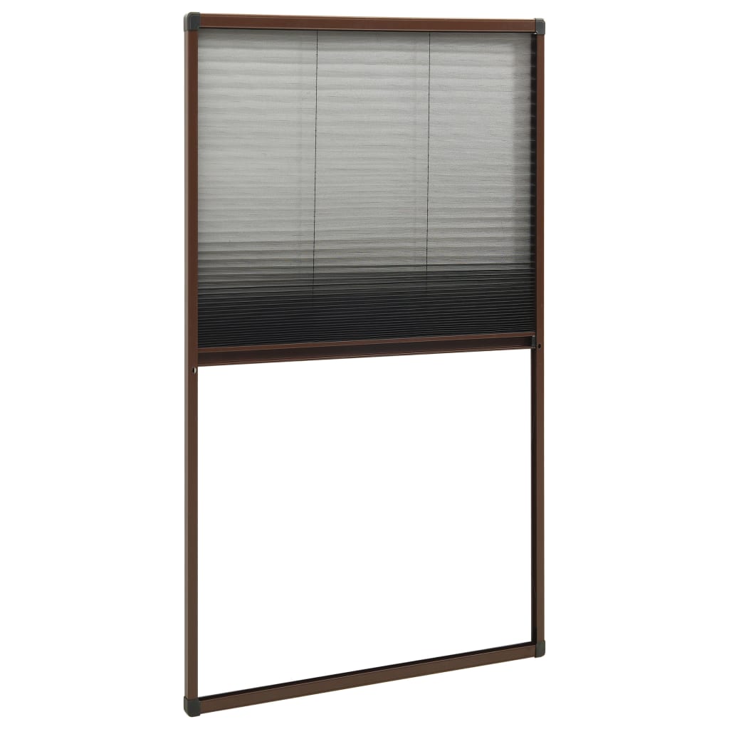 Plisse Insektenschutz-Fenster 80×160 cm