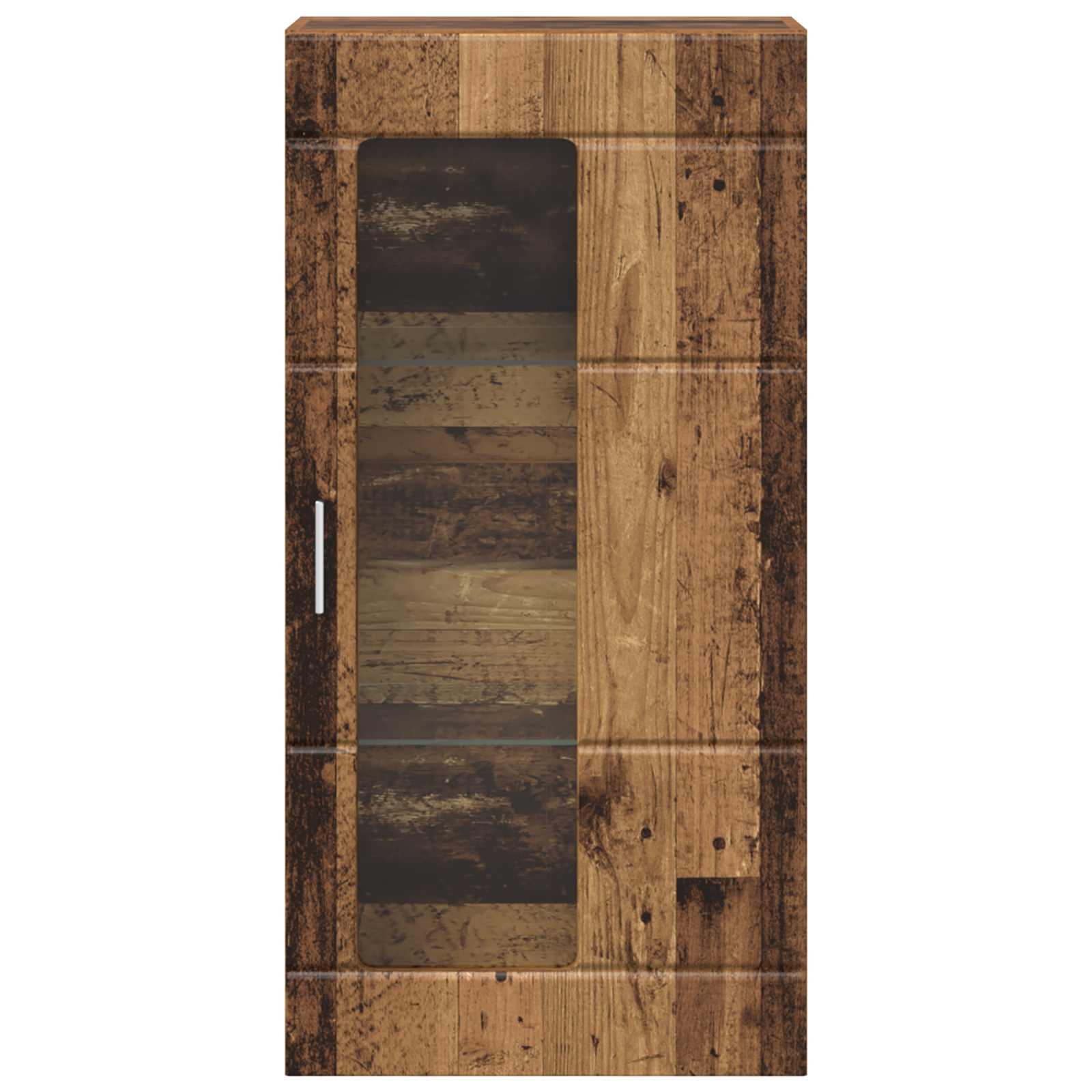 Highboard mit Regal FLORIN Weiß 60 x 35 x 182 cm Holzwerkstoff