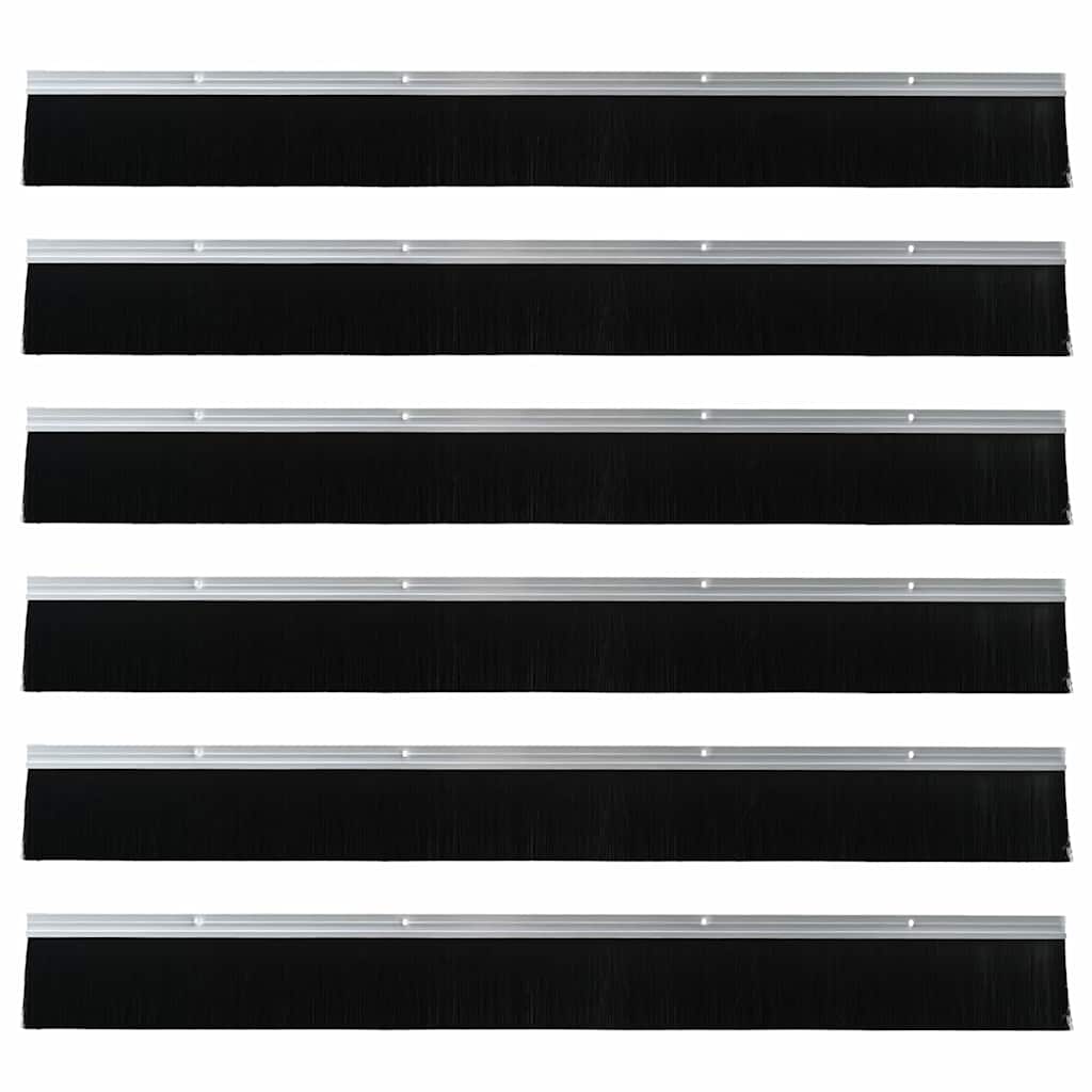 Aufsteck Türbürstendichtungen 2 pcs Braun 100 cm