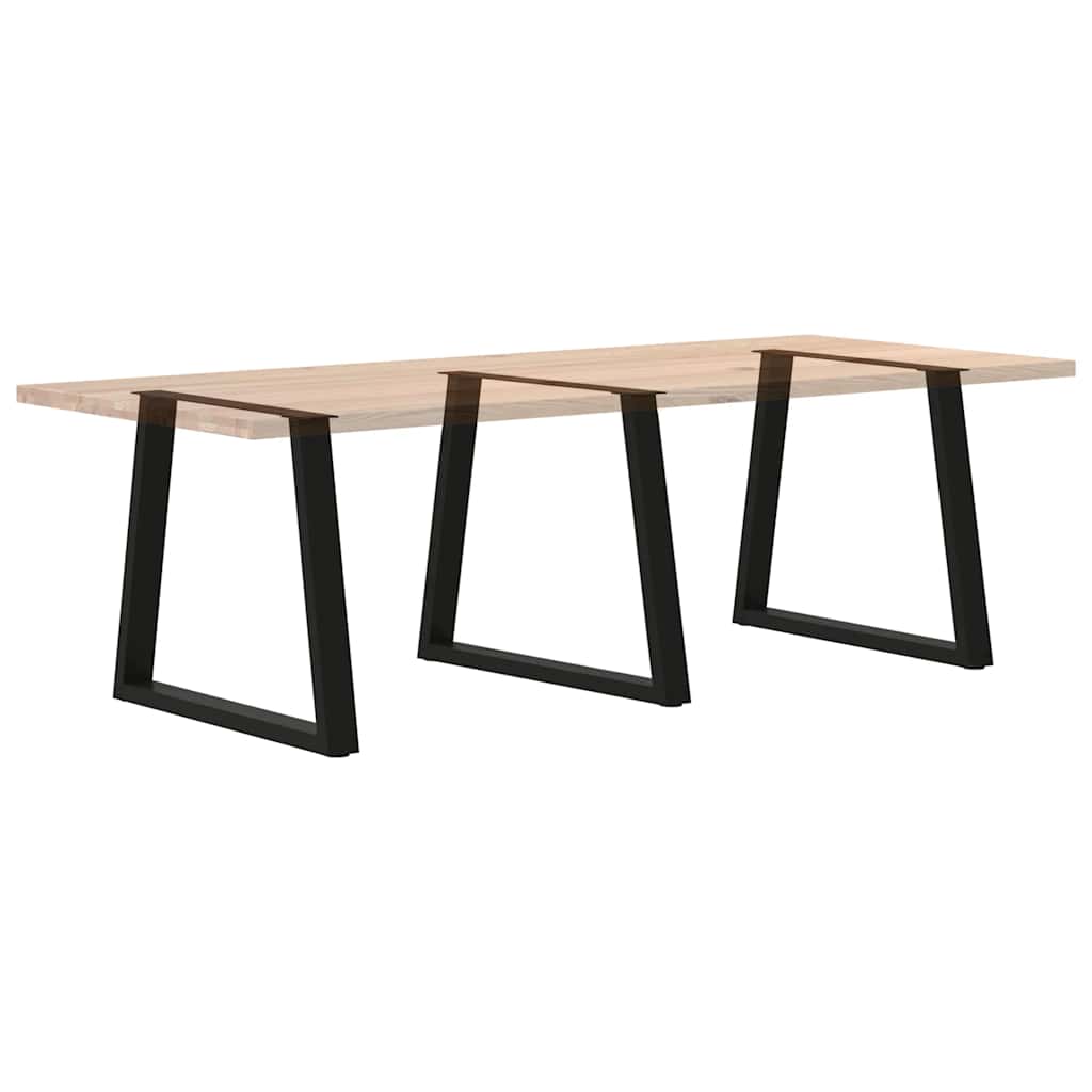 Couchtischbeine V-Form 2 Stück Schwarz 30x(30-31,3) cm Stahl