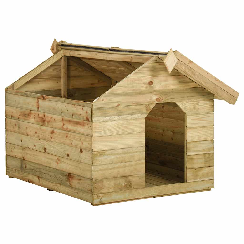 Hundehütte mit Dach Imprägniertes Kiefernholz
