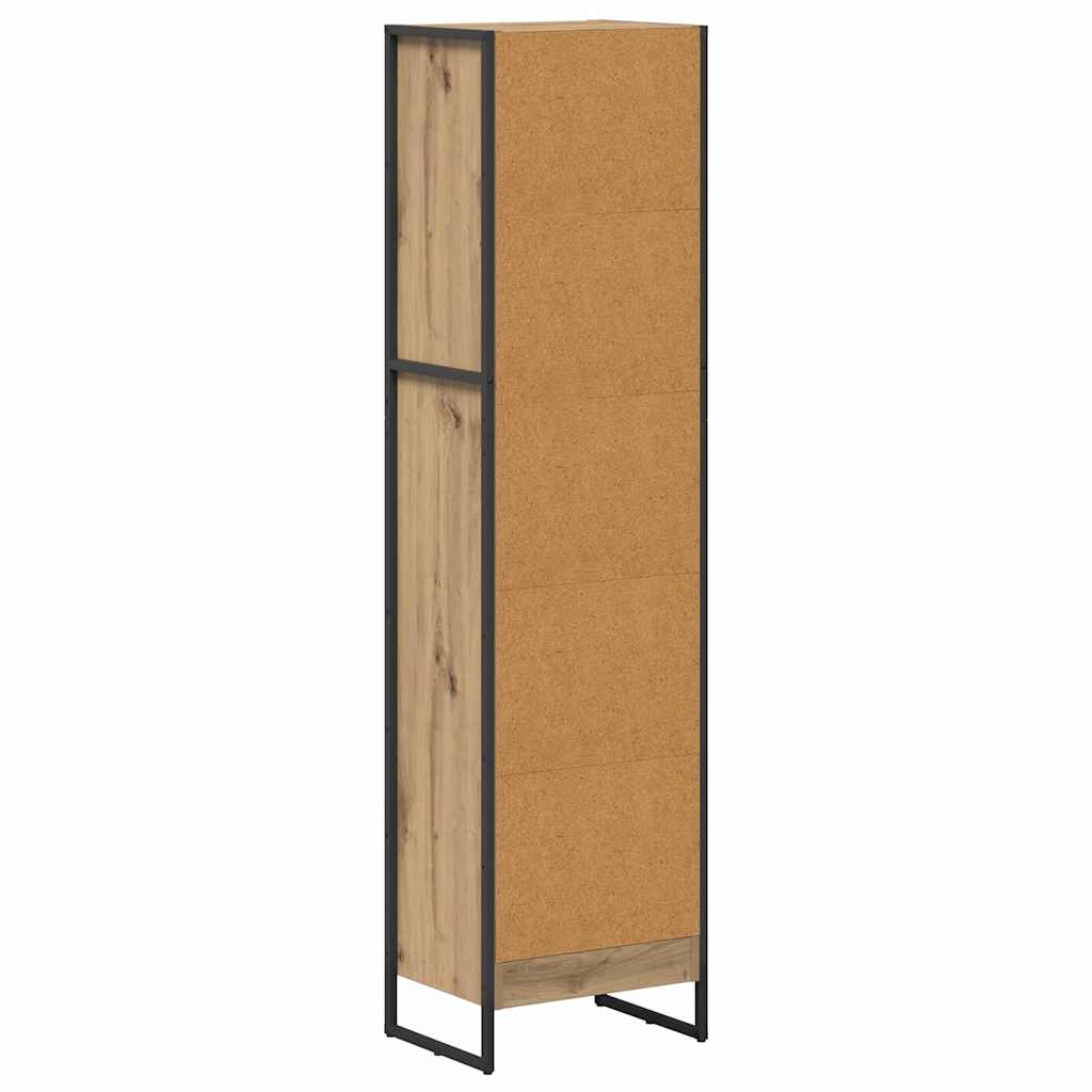 Bücherregal 2 pcs Schwarz Eichen-Optik 60 x 30 x 189,5 cm