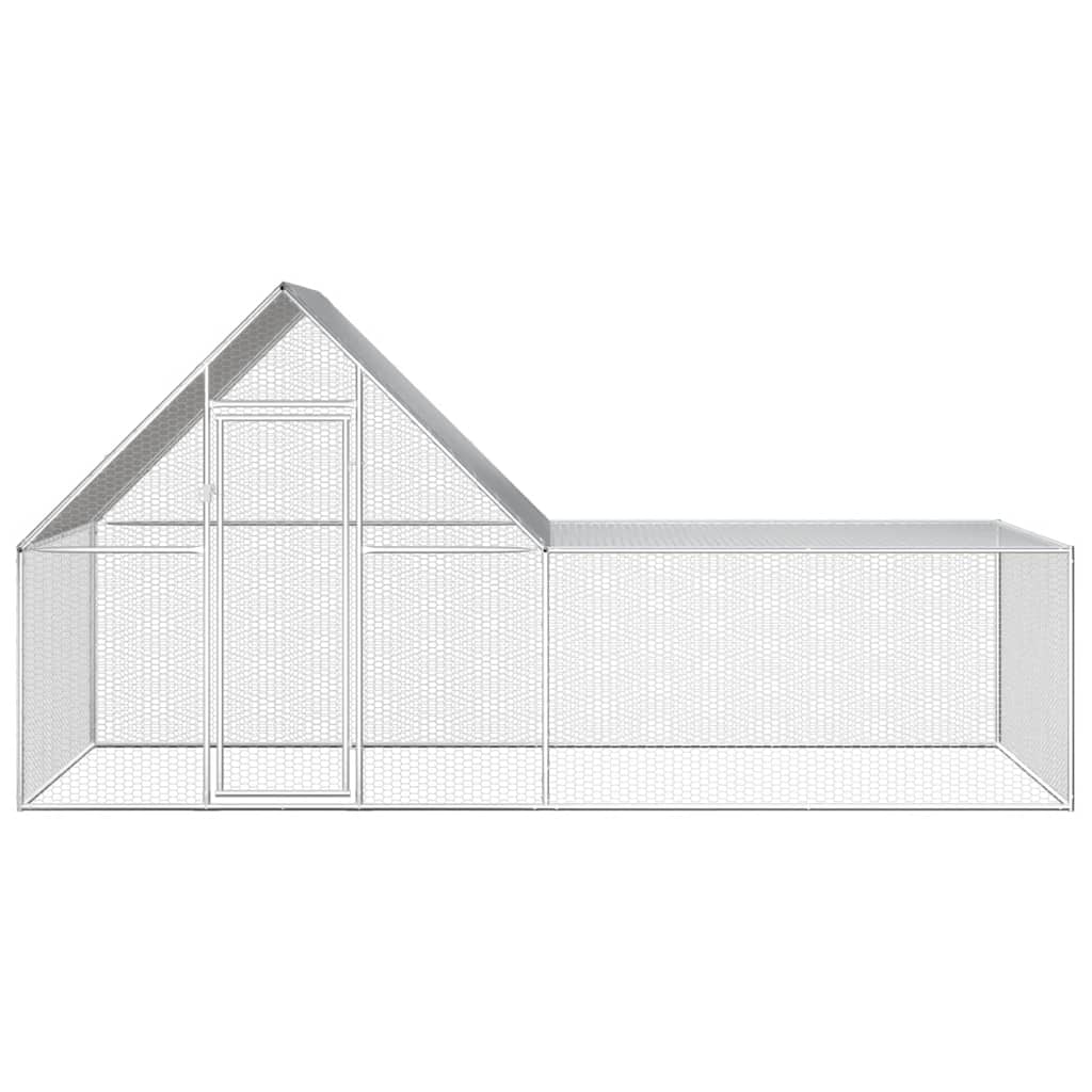 Hühnerstall 2x1x1,5 m Verzinkter Stahl