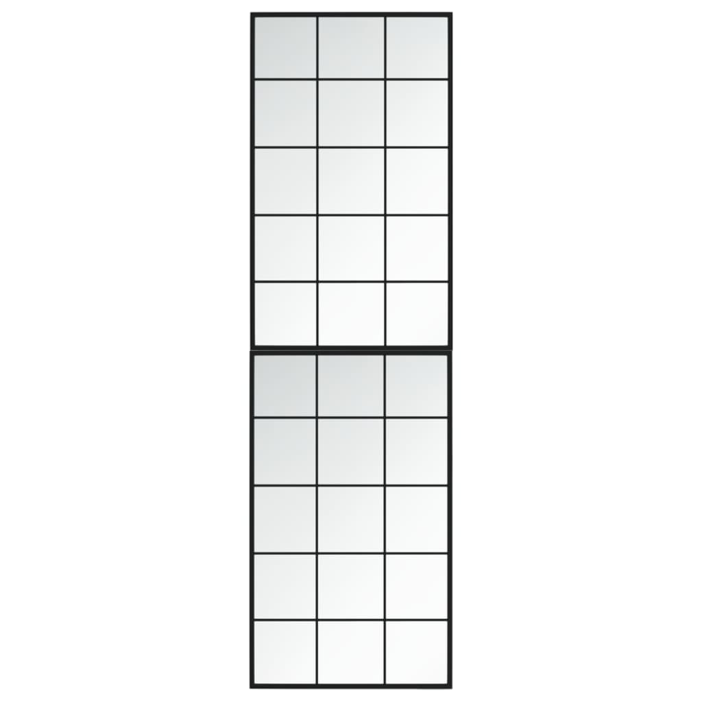 Wandspiegel Schwarz 60x40 cm Metall
