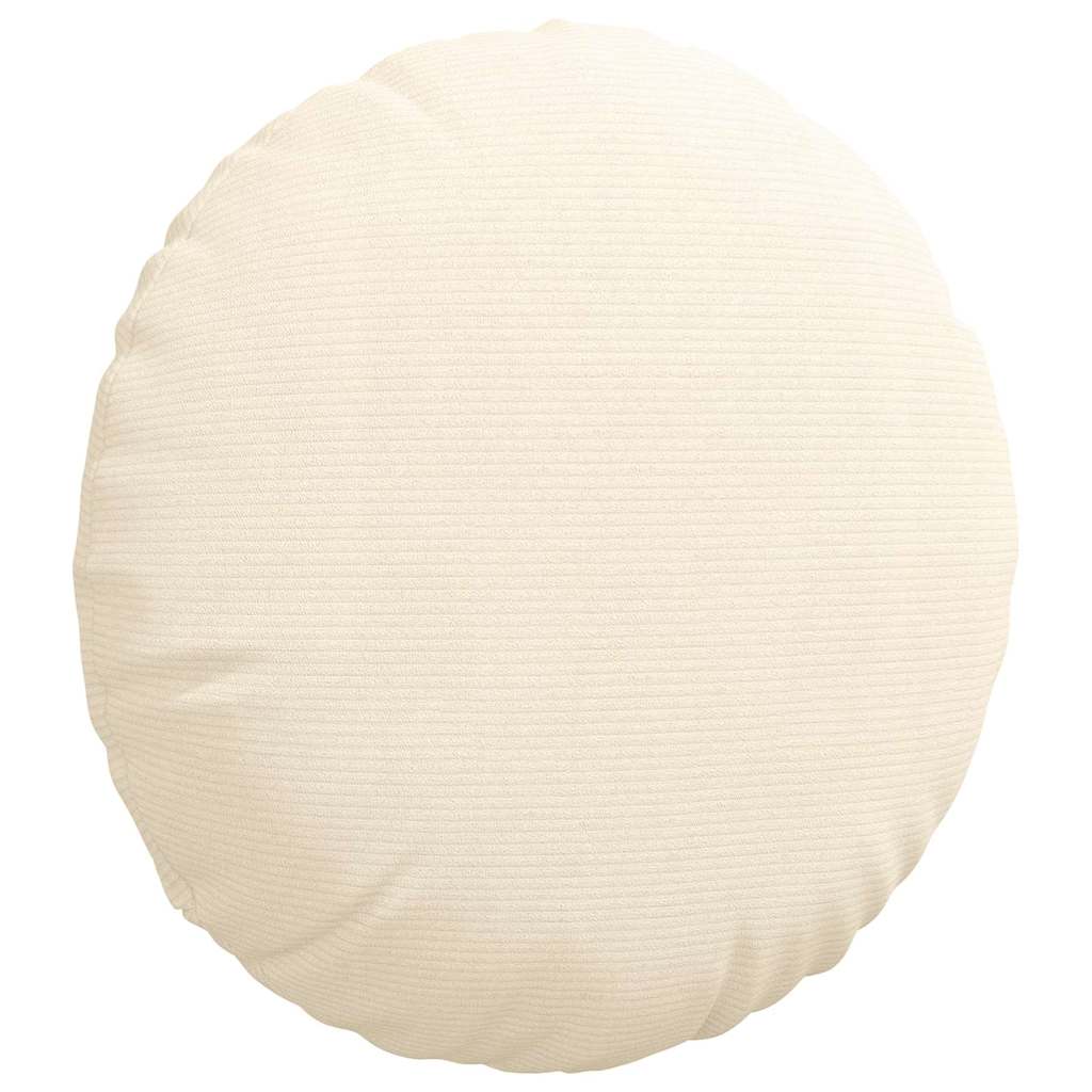 Sitzkissen 2 pcs Hellgrau Ø30 x 13 cm Cordstoff