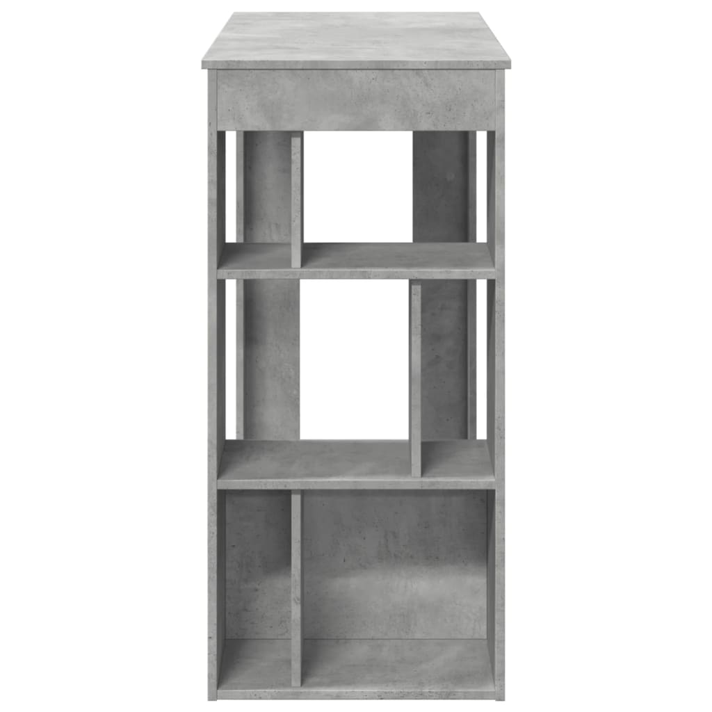 Bartisch Schwarz Eichen-Optik 102 x 50 x 103,5 cm Holzwerkstoff