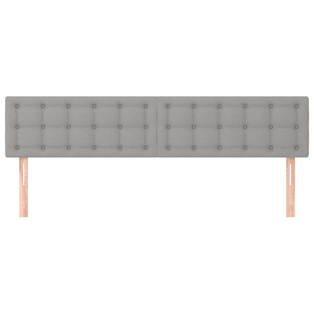 Kopfteil Hellgrau 80x5x118/128 cm Stoff