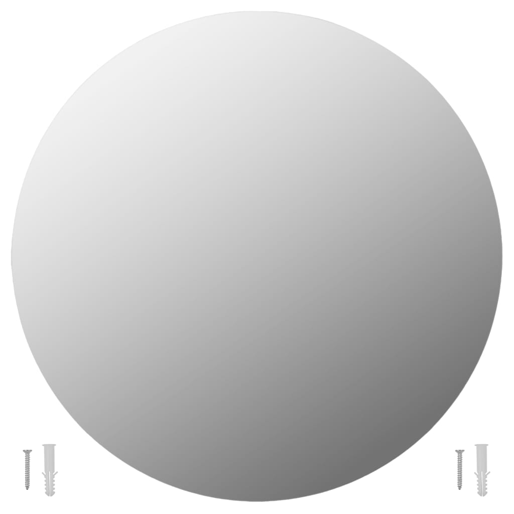 Wandspiegel 2 Stk. 40 cm Rund Glas