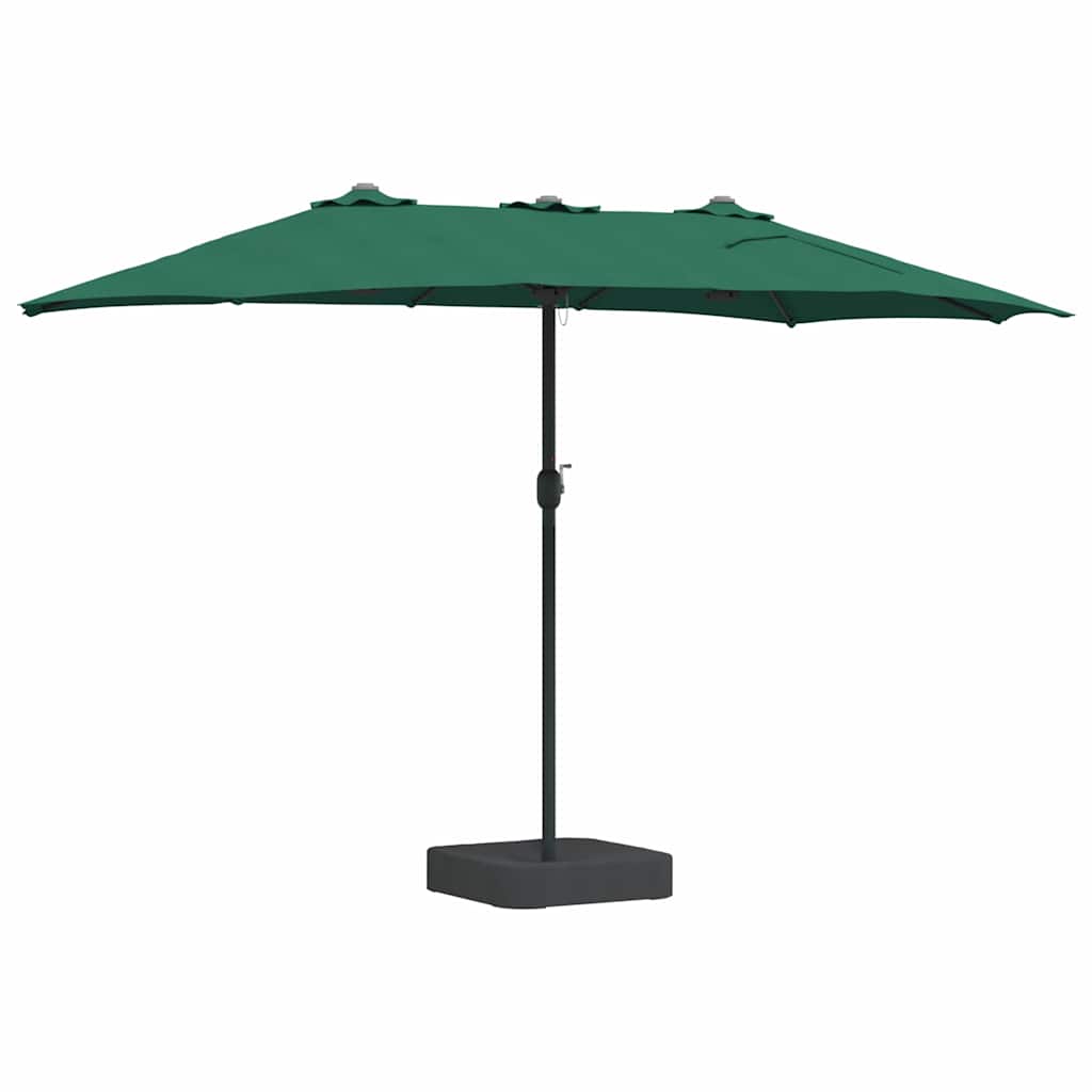 Garten-Sonnenschirm Sand 385 x 209 x 244 cm Polyester und Stahl