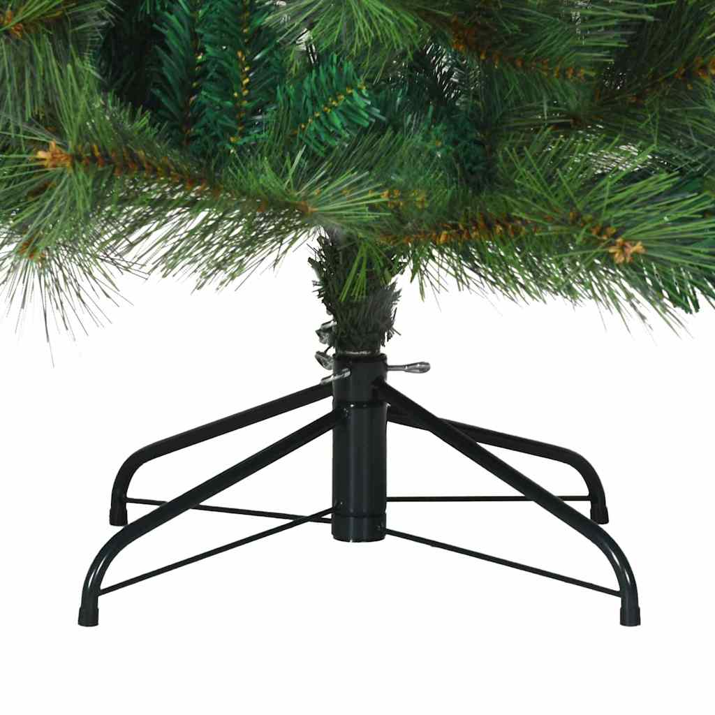 Künstlicher klappbarer Weihnachtsbaum Grün 120 cm PVC, Stahl