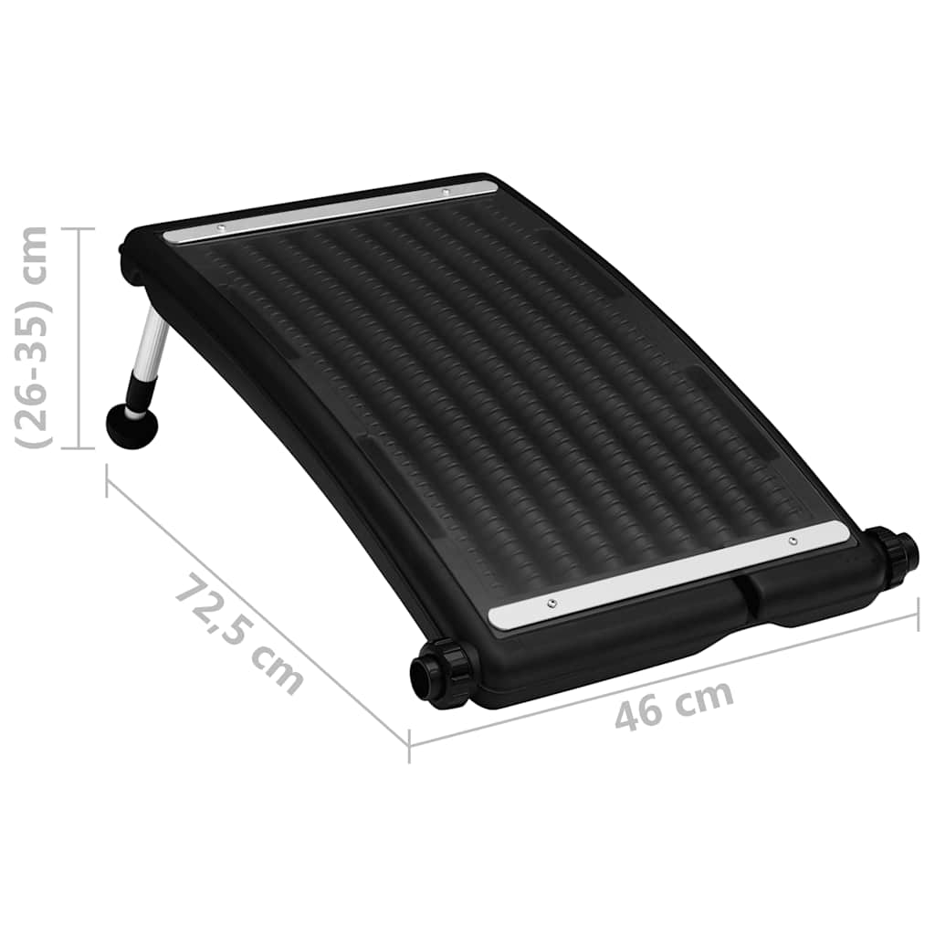 Gebogene Solar-Heizpaneele für Pool 2 Stk. 110x65 cm