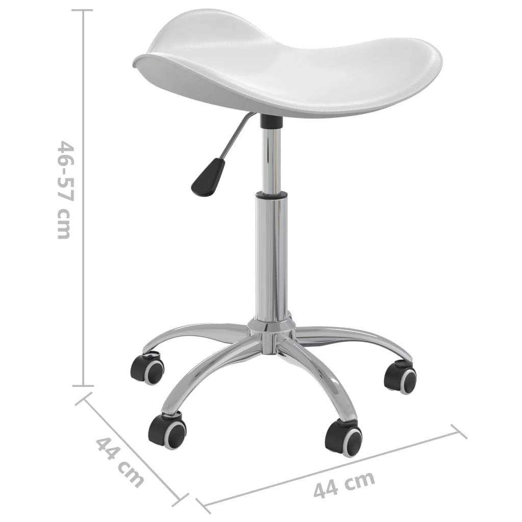 Esszimmerstuhl Drehbar Creme Kunstleder