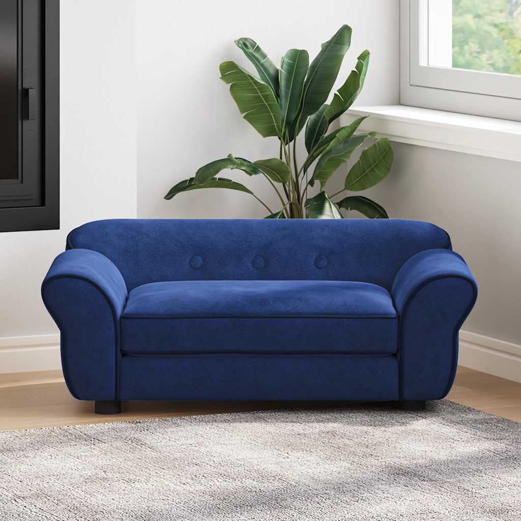 Hundesofa Dunkelgrau 72x45x30 cm Plüsch