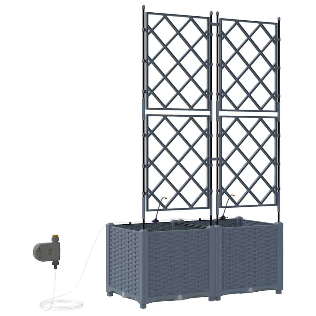 Garten-Pflanzgefäß 4 Stk. Braun 160 x 40 x 22 cm PP