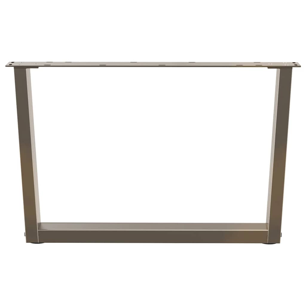 Couchtischbeine V-Form 2 Stück Schwarz 30x(30-31,3) cm Stahl