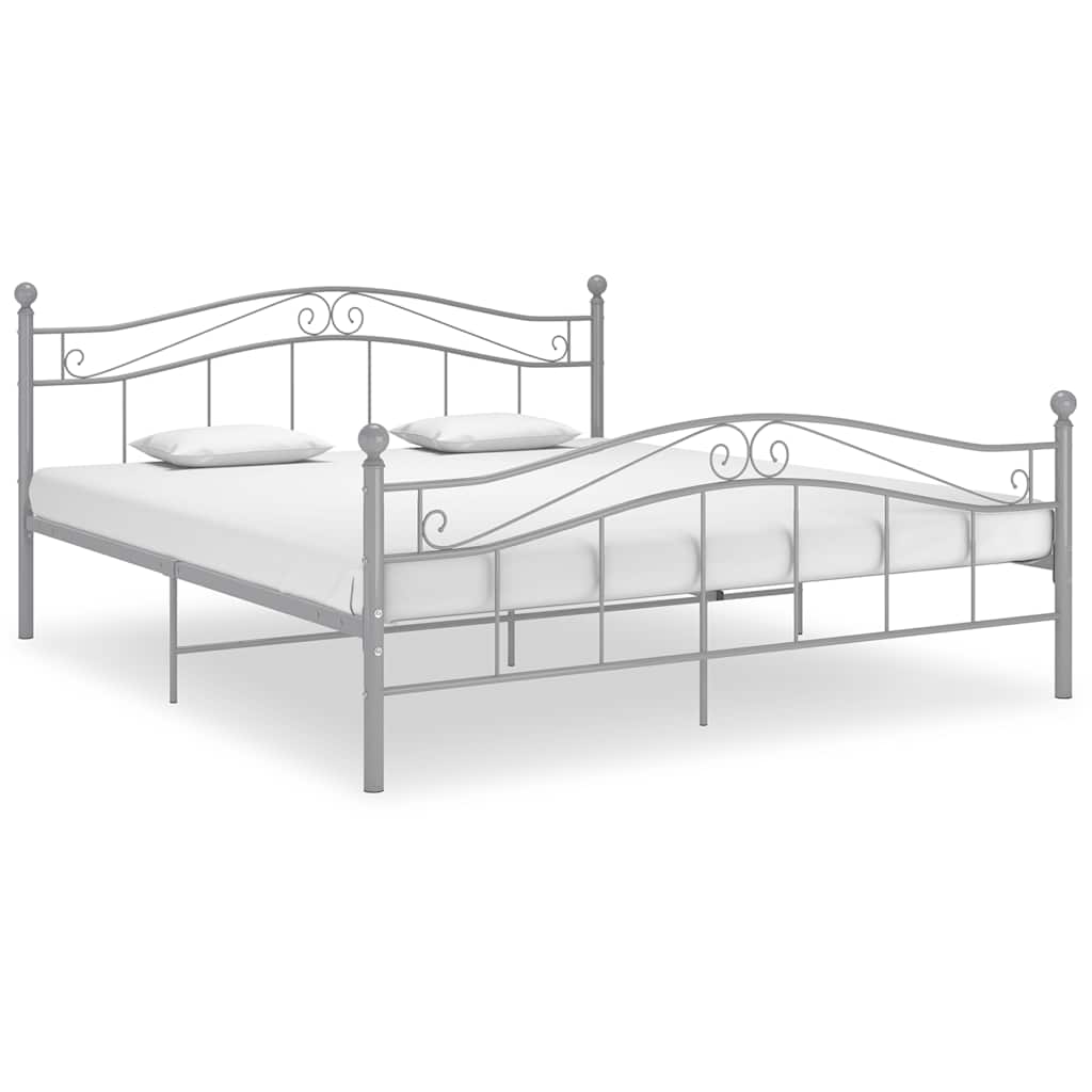 Bett Weiß Metall 120x200 cm