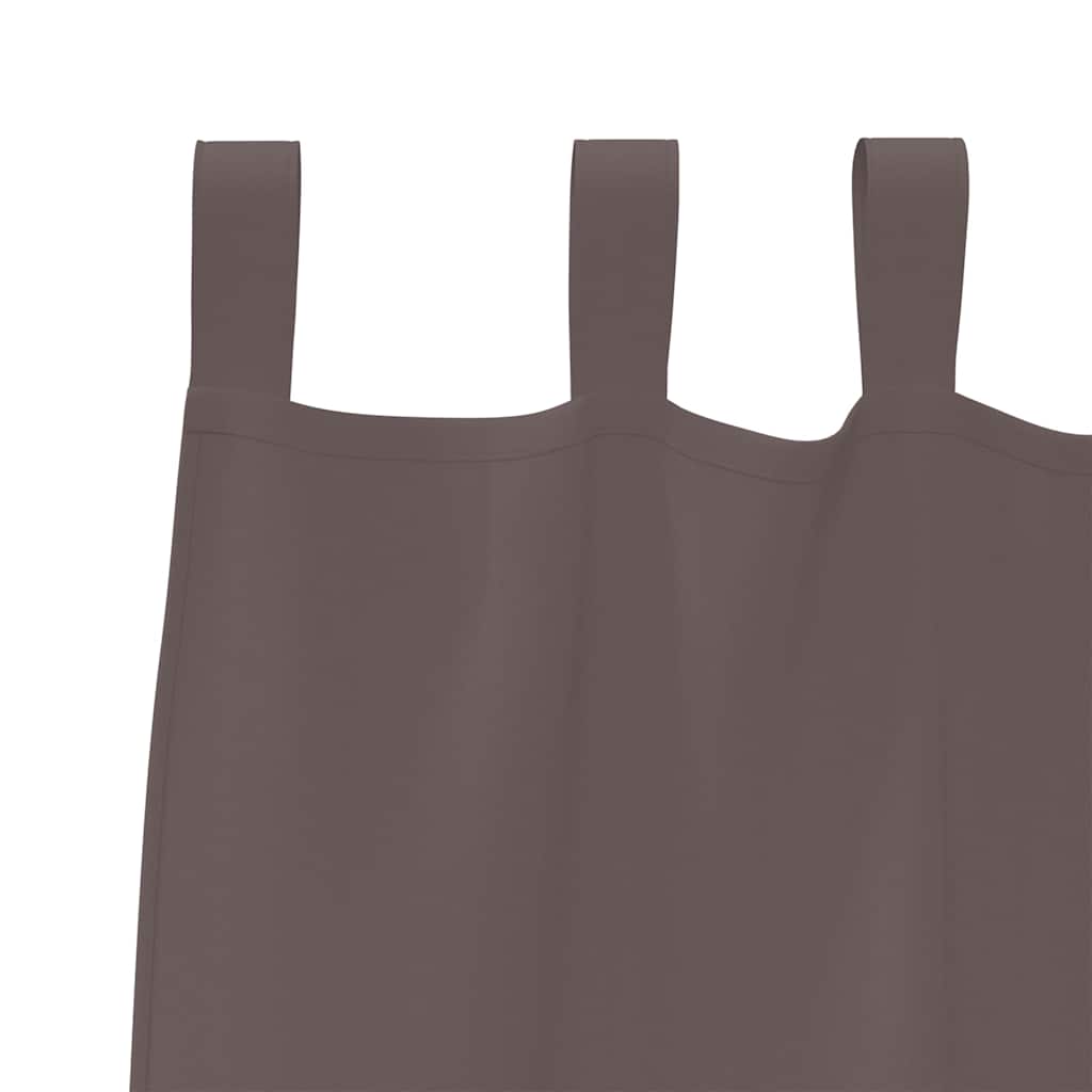 Verdunkelungs-Vorhänge mit Ringen 2 pcs Beige 140 x 140 cm