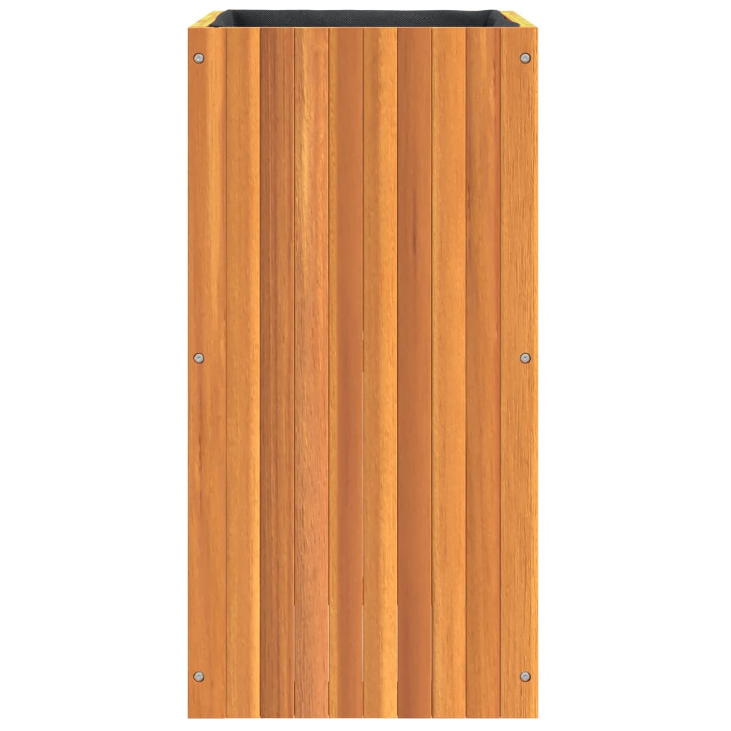 Pflanzkübel 25x25x25 cm Massivholz Akazie