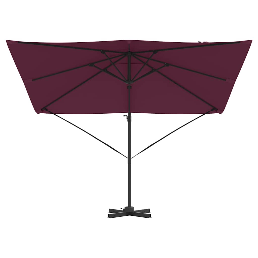 Roma Parasol Beige 286 x 284 x 265 cm Aluminium und Polyester
