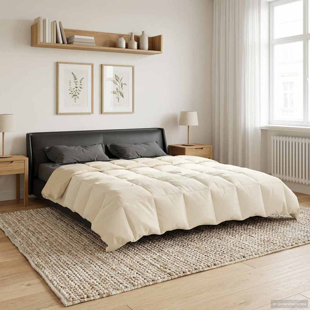 Ganzjahresbettdecke Anthrazit 135 x 200 cm Mikrofaser
