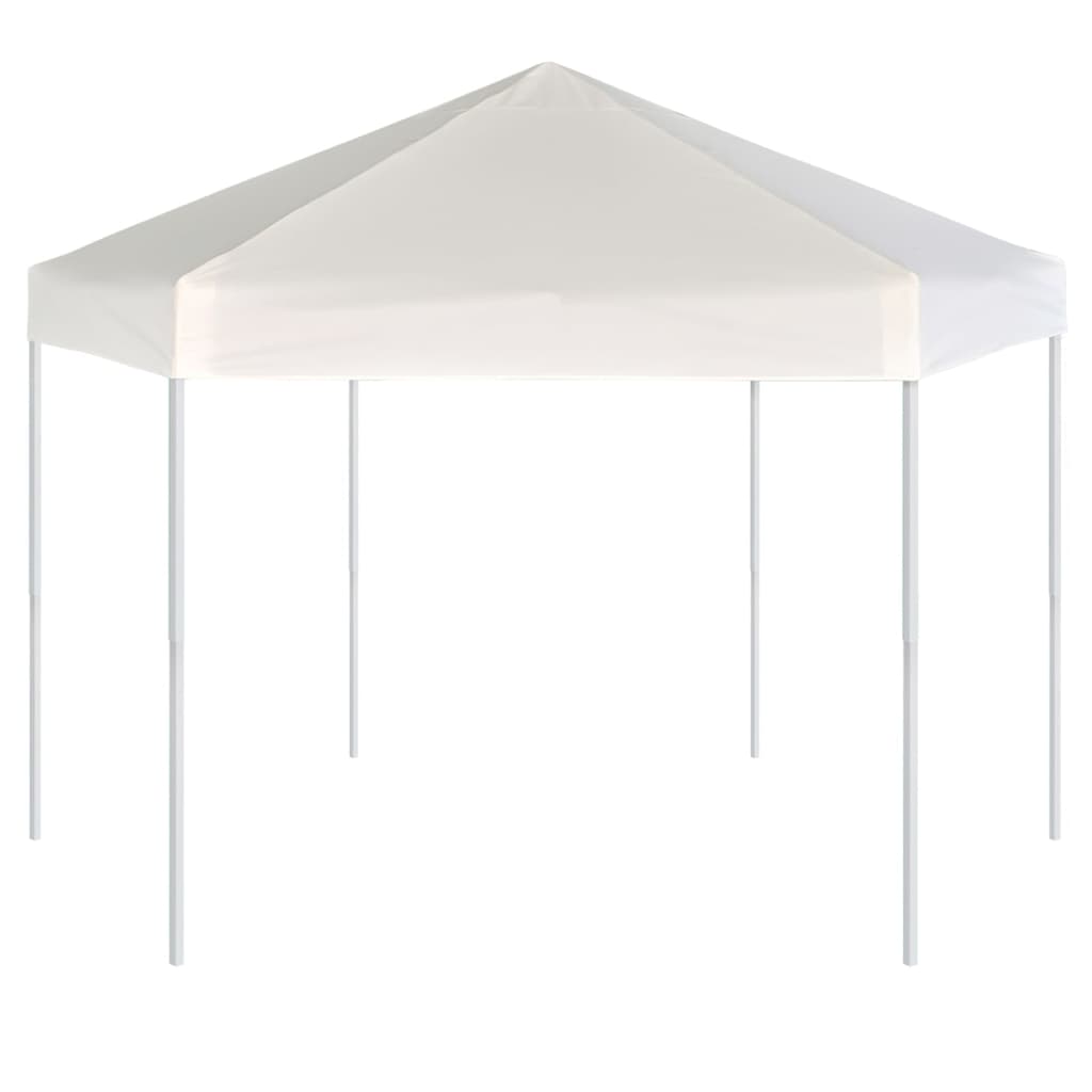Hexagonal Pop-Up Zelt mit 6 Seitenwänden Dunkelblau 3,6x3,1 m