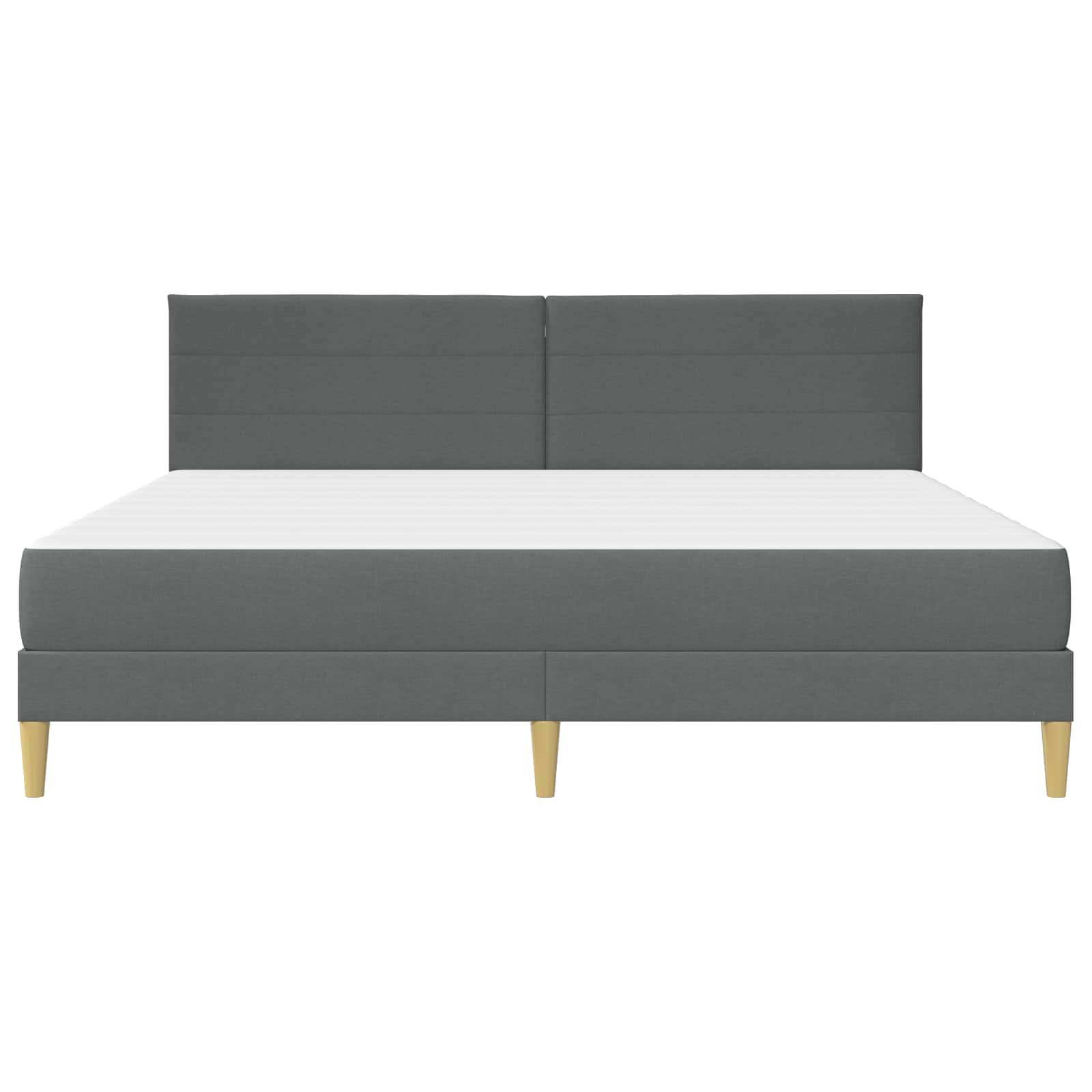 Bettrahmen Hellgrau 80 x 200 cm Polyester