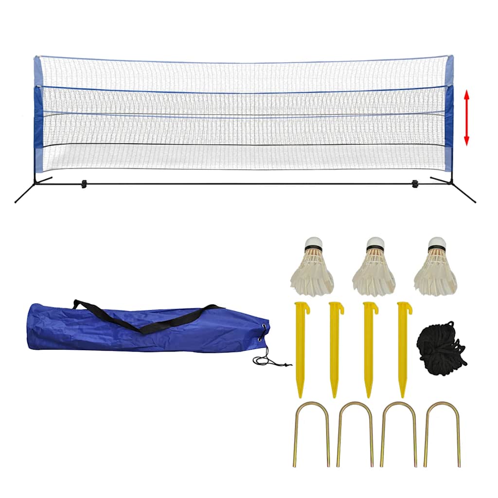 Badmintonnetz-Set mit Federbällen 300 x 155 cm