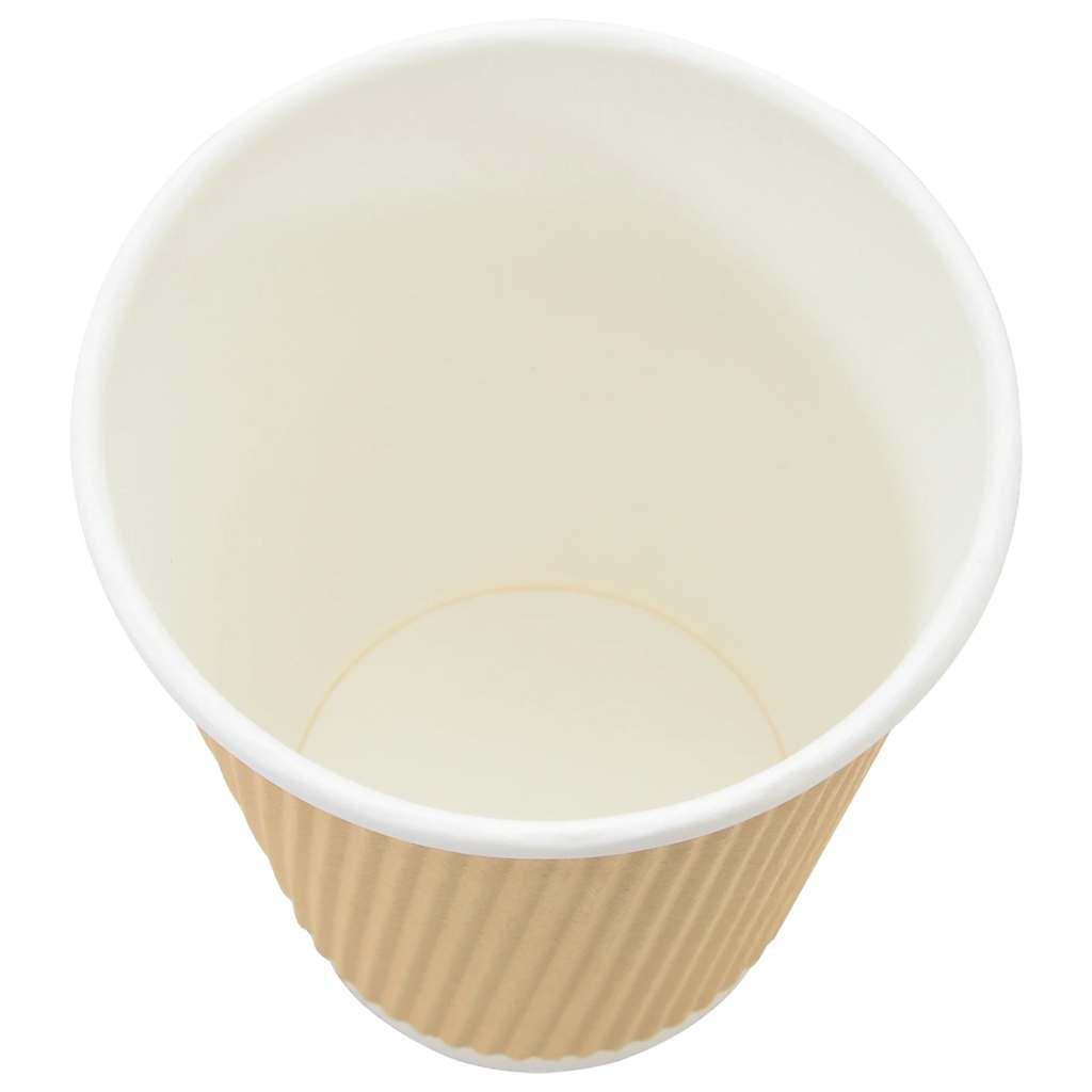 Pappbecher 500 Stk. 8oz 200ml Braun