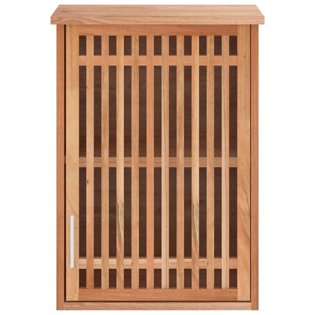 Badschrank 42x29x82 cm Massivholz Nussbaum