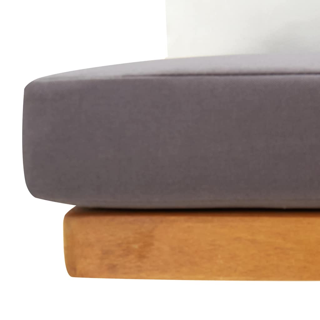 2-Sitzer-Gartensofa mit Kissen Massivholz Akazie