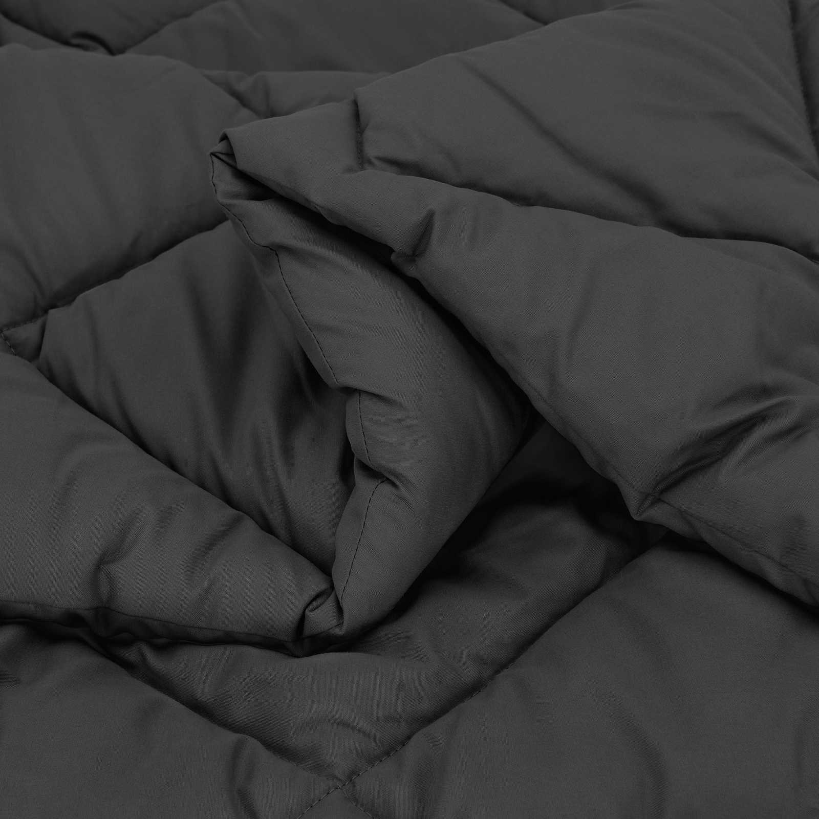 Sommerdecke Anthrazit 200 x 135 cm Mikrofaser