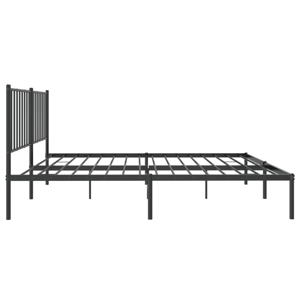 Bettgestell Metall Schwarz 75x190 cm