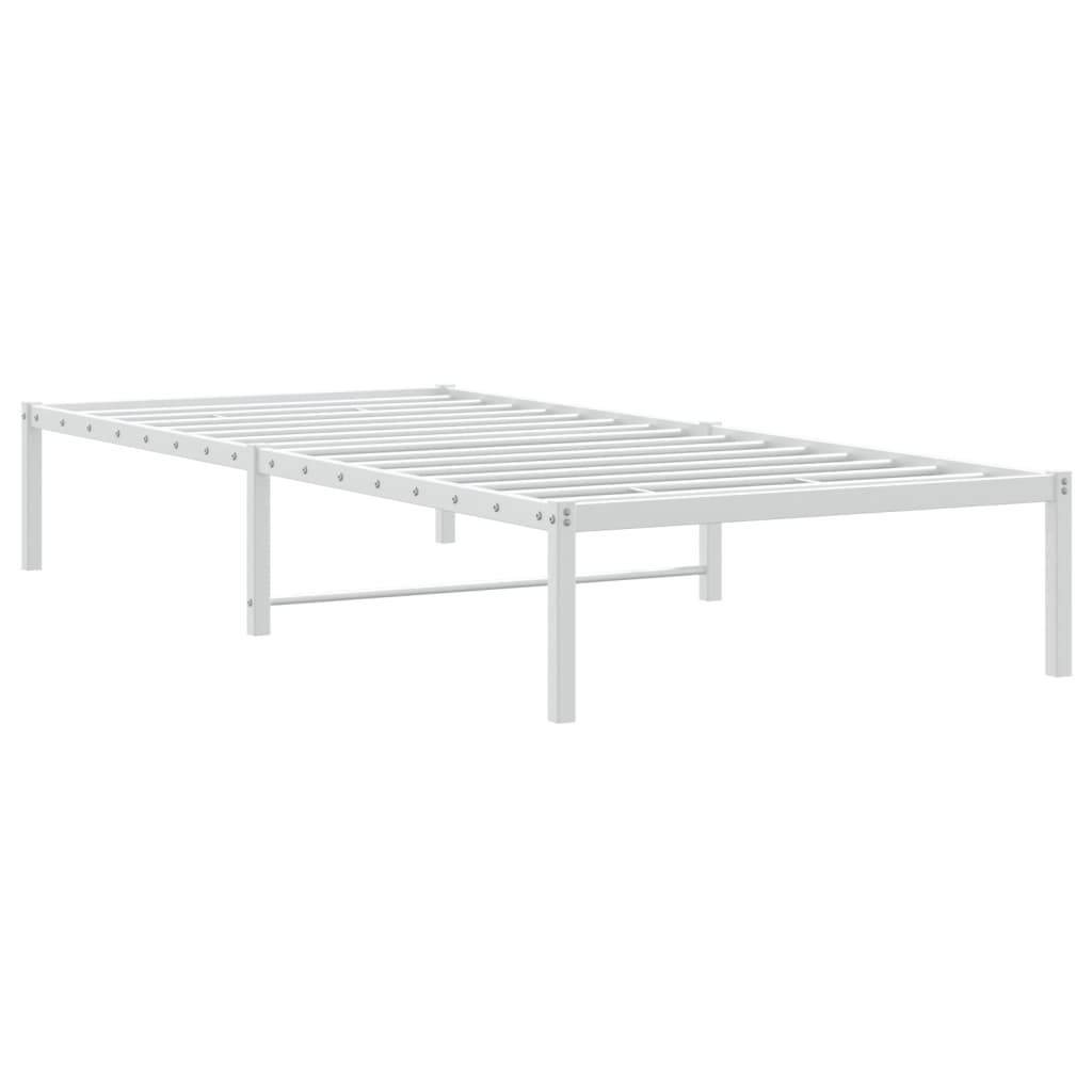 Bettgestell Metall Schwarz 75x190 cm