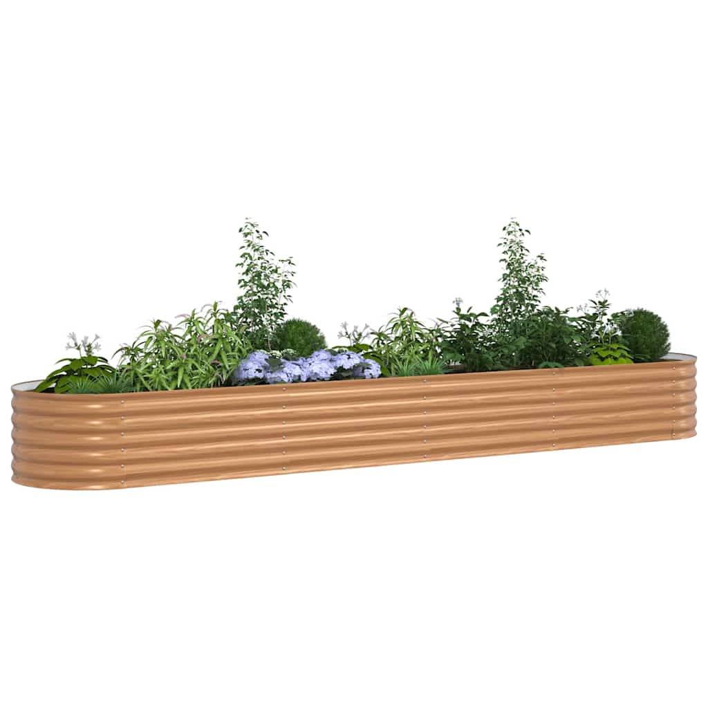 Hochbeet Grün 400 x 80 x 81 cm Stahl