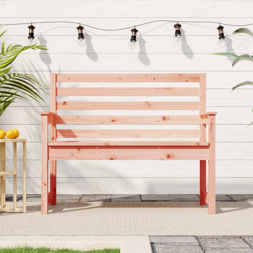 Gartenbank Grau 109x48x91,5 cm Massivholz Kiefer