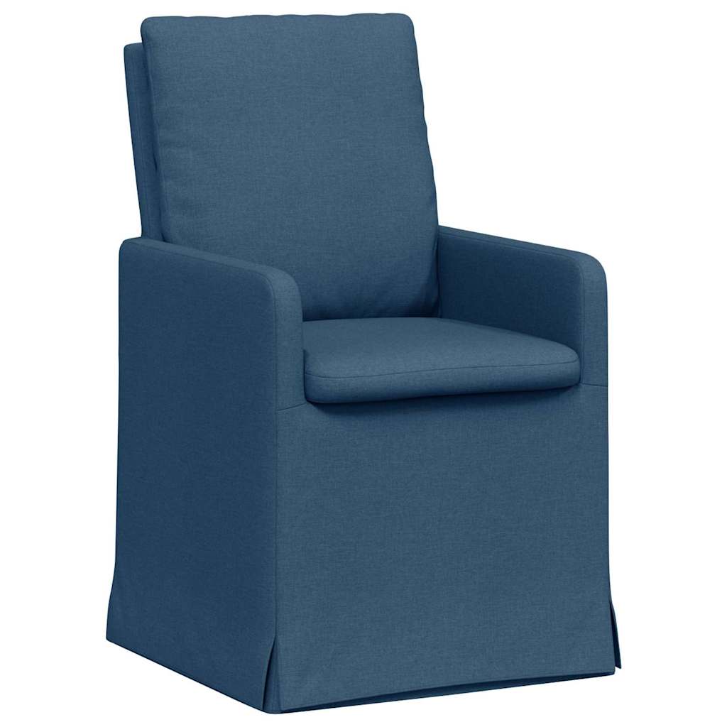 Esszimmerstühle 2 pcs Hellgrau 57 x 67 x 98 cm Stoff